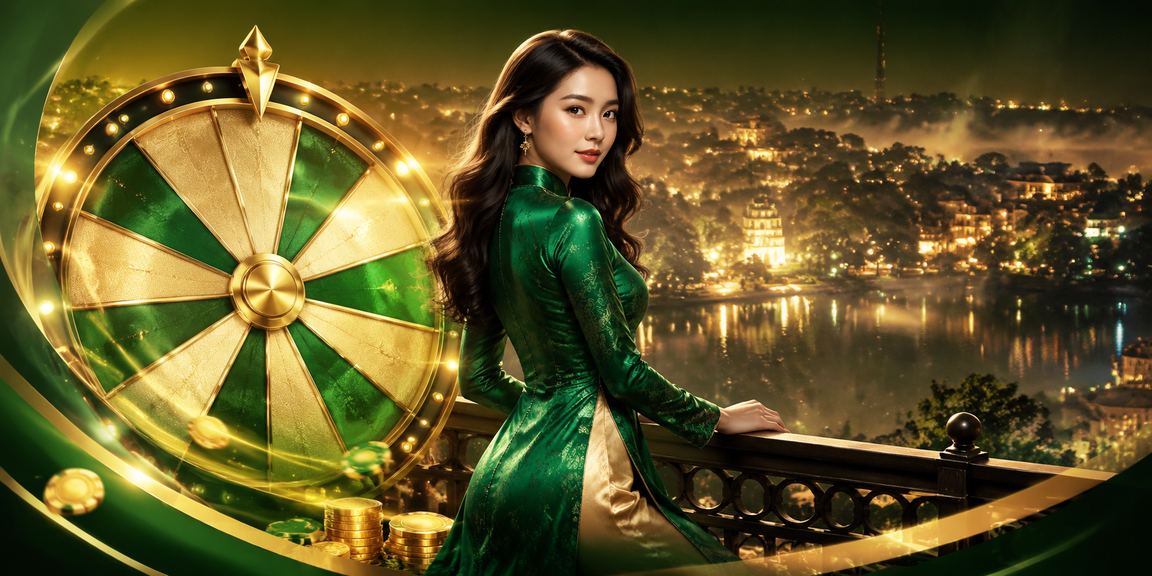 Người phụ nữ mặc áo dài tham gia vòng quay may mắn tại Đà Lạt dịp lễ hội