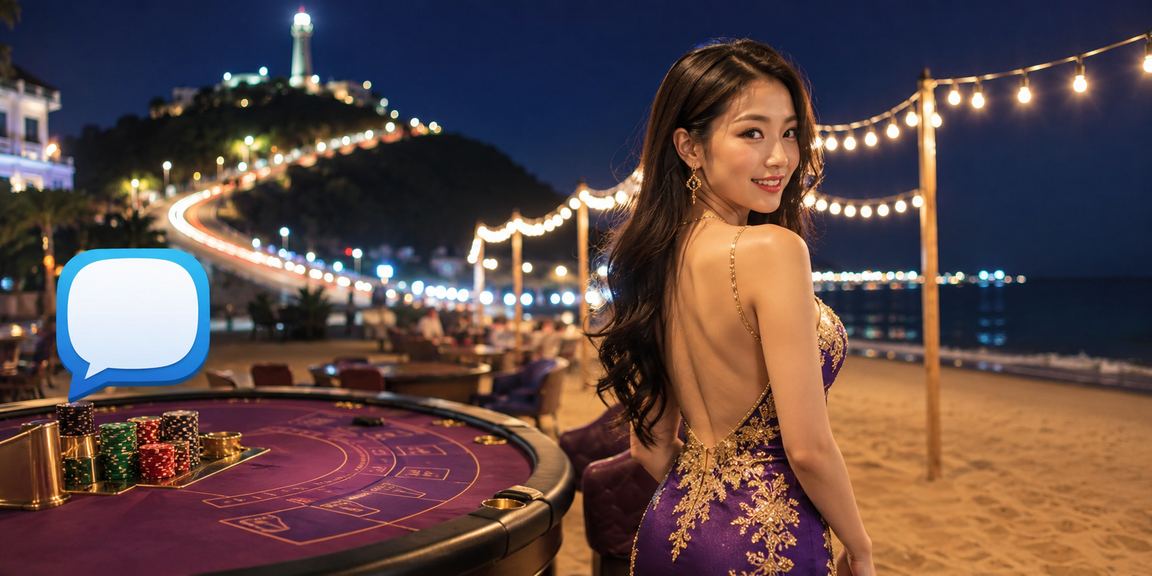 Người dùng Việt Nam tham gia bàn Baccarat live casino tại Vũng Tàu buổi tối