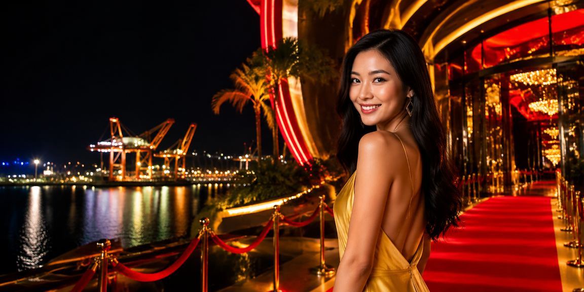 Không khí lễ hội cá cược casino tại Vũng Tàu với ánh đèn rực rỡ